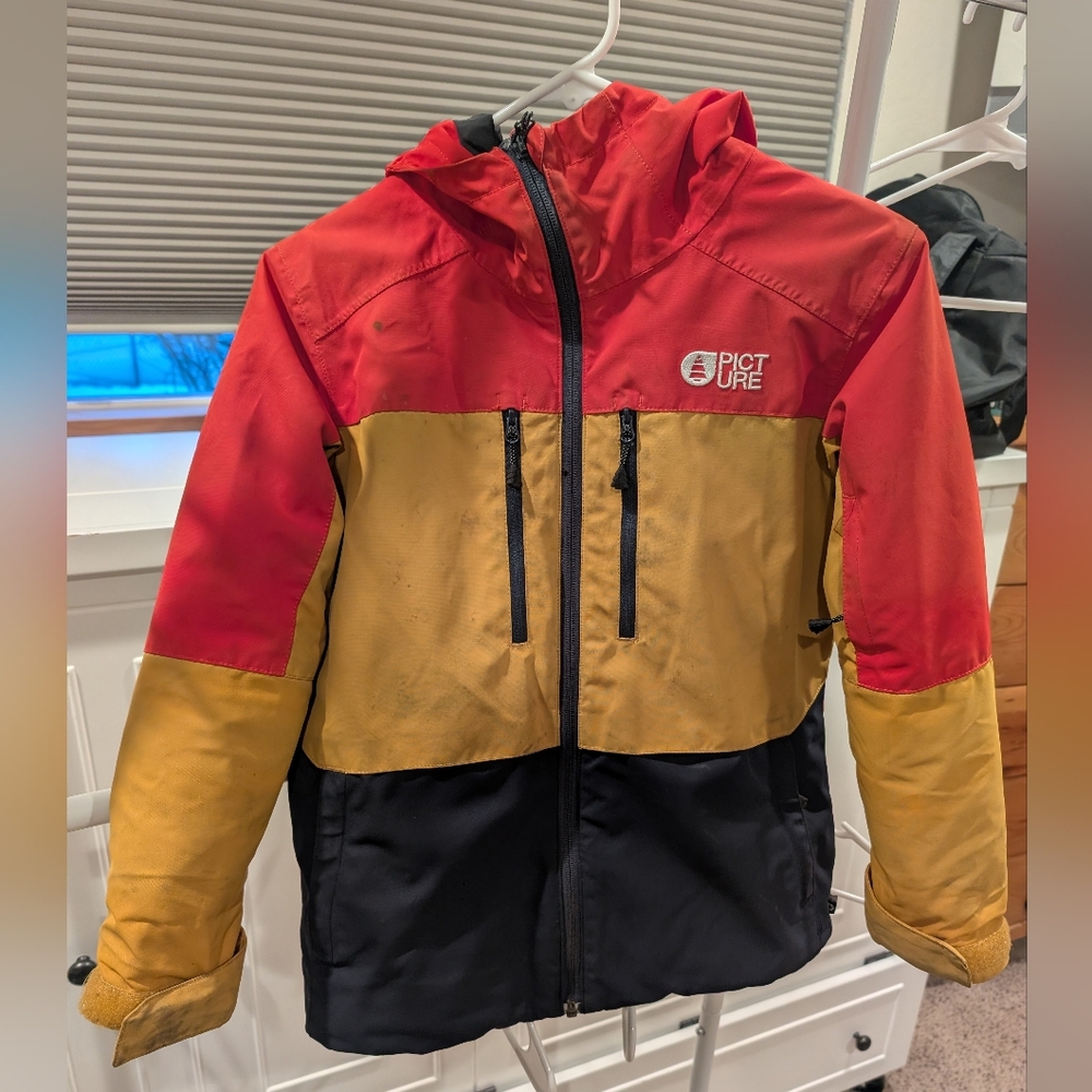 Picture Organic Colorblock Ski Jacket, Youth Size 8.